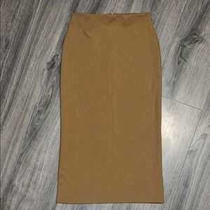 Zara Tan/Brown Mid-length Pencil Skirt
